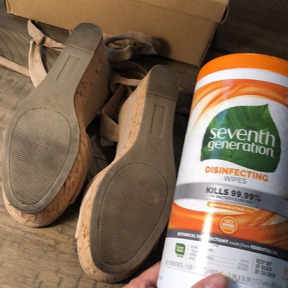 Steve Madden Cork Platform Tieups for summerâand vacation Comfy & Sturdy InâBox - Picture 9 of 17